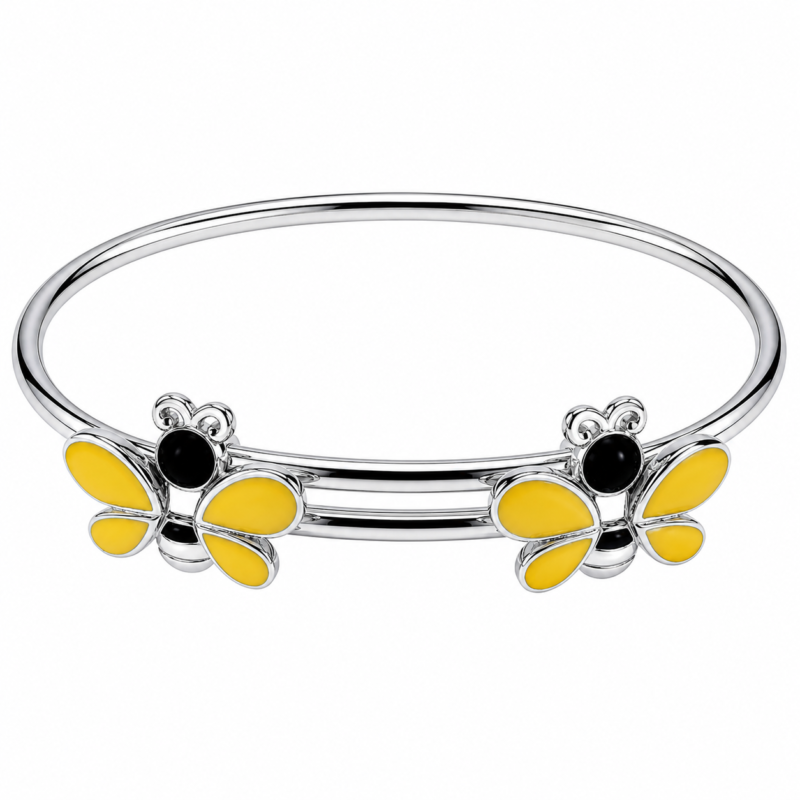 Kids-Bracelet-Yellow-butterfly-white-bg